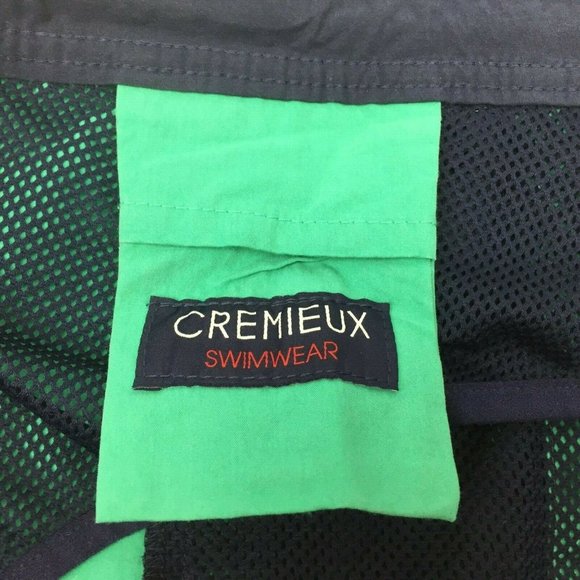 Cremeiux Swimwear Men's Swim Shorts Trunks Lined Teal Green Pineapple Size 3XT - Picture 8 of 11